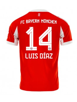 Bayern Munich Luis Diaz #14 Replika Hemmakläder 2025-26 Kortärmad